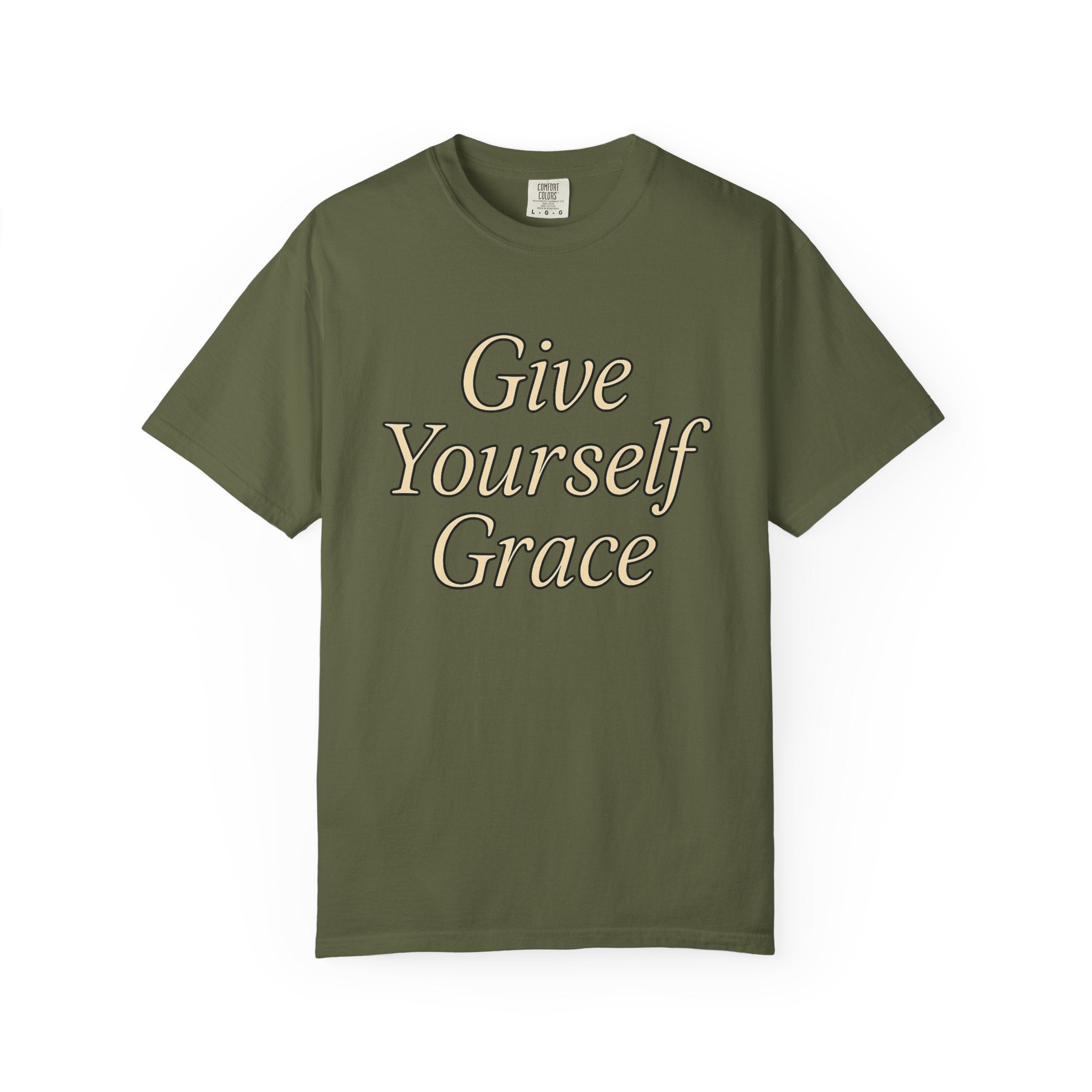 🌿 Give Yourself Grace — Comfort & Kindness Tee 🌿