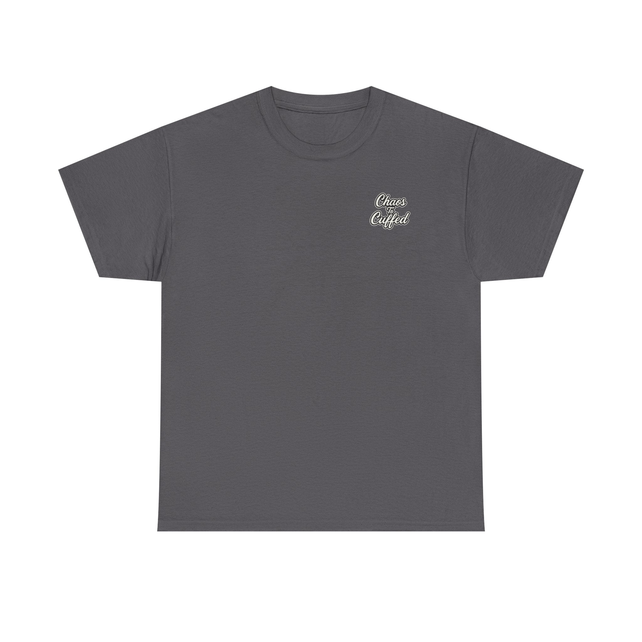 Chaos To Cuffed Butterfly & Rose T-Shirt – Symbol of Transformation & Strength