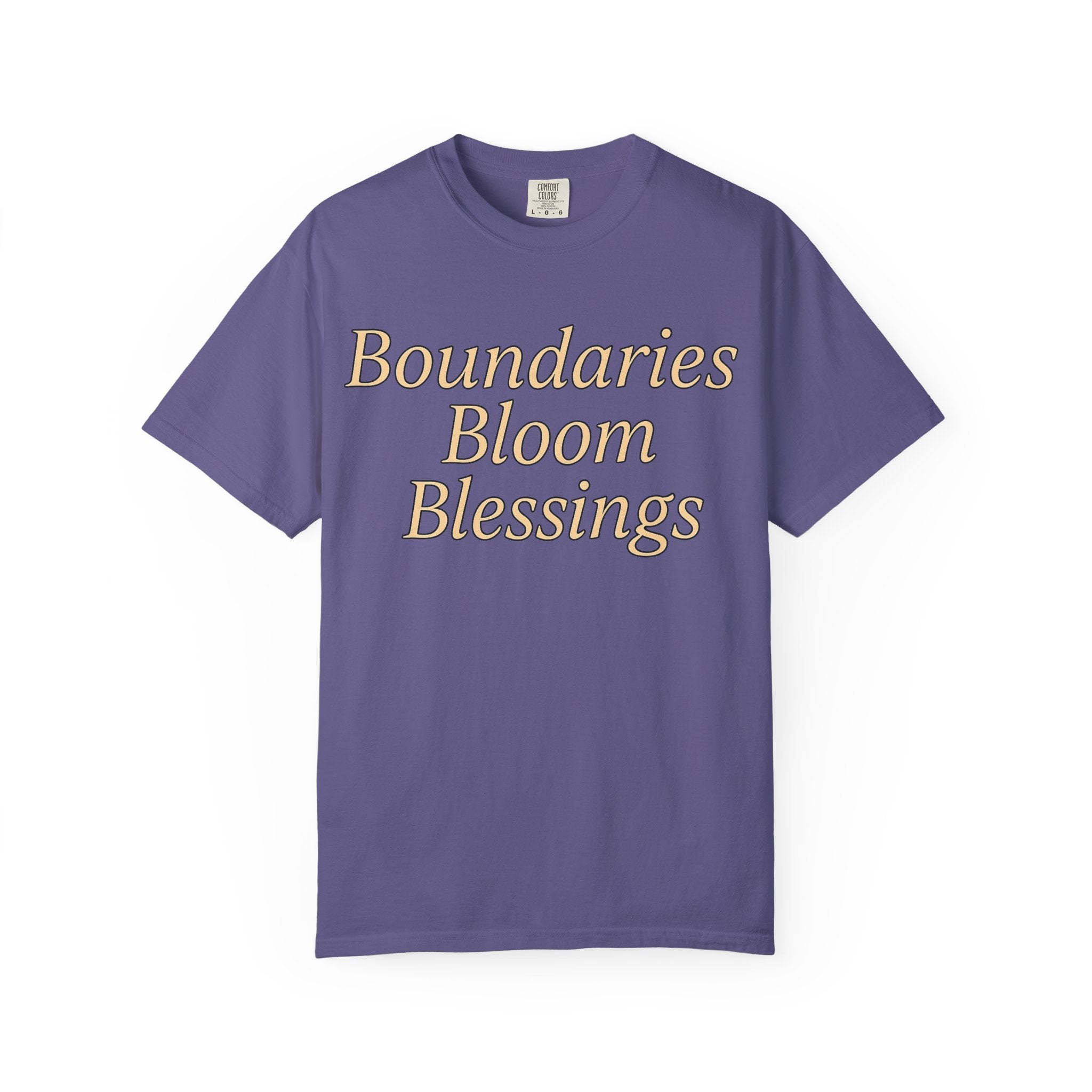 🌸 Boundaries Bloom Blessings — Statement Tee 🌸