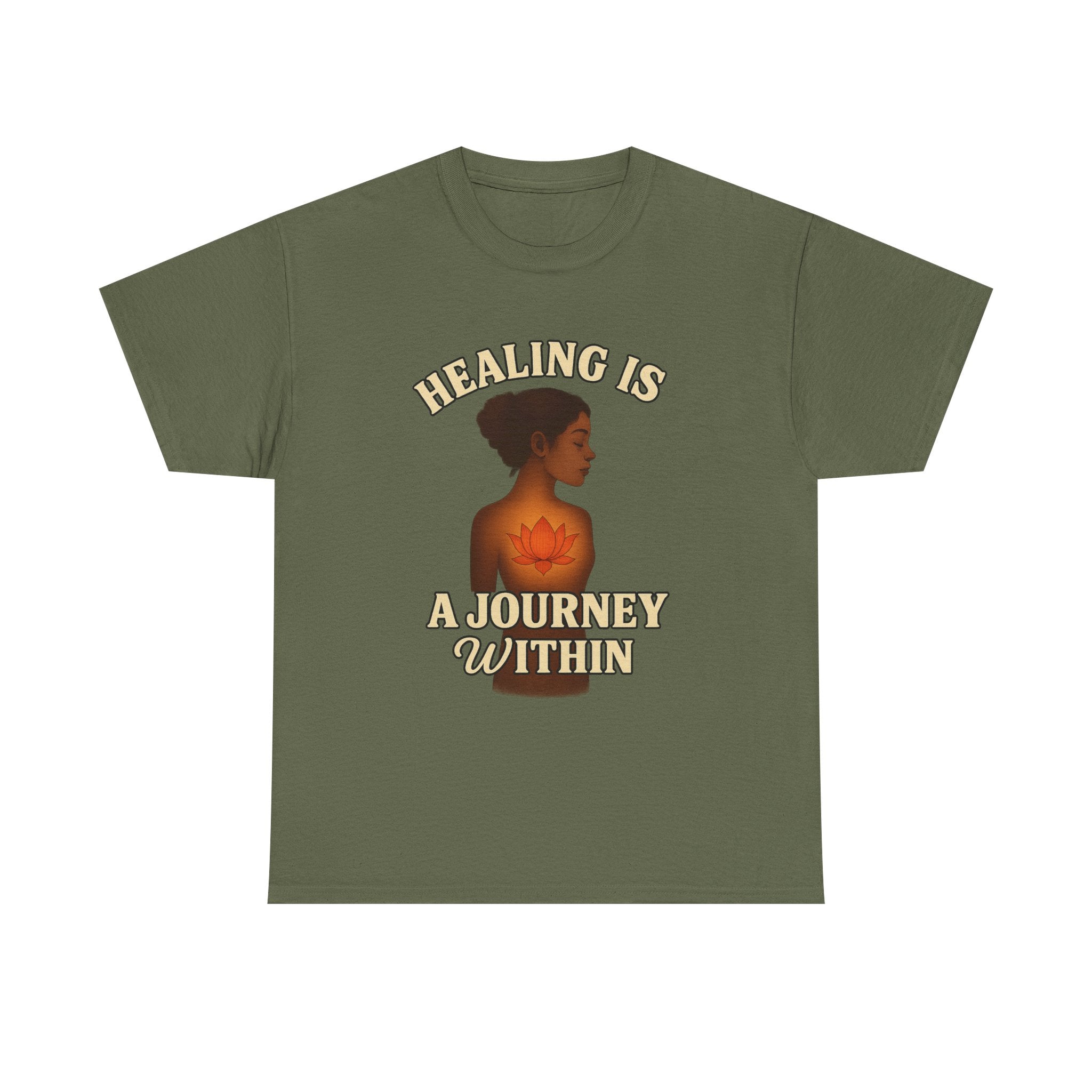 Healing Is a Journey Within T-Shirt – Chaos to Cuffed Inspirational Self-Healing Tee