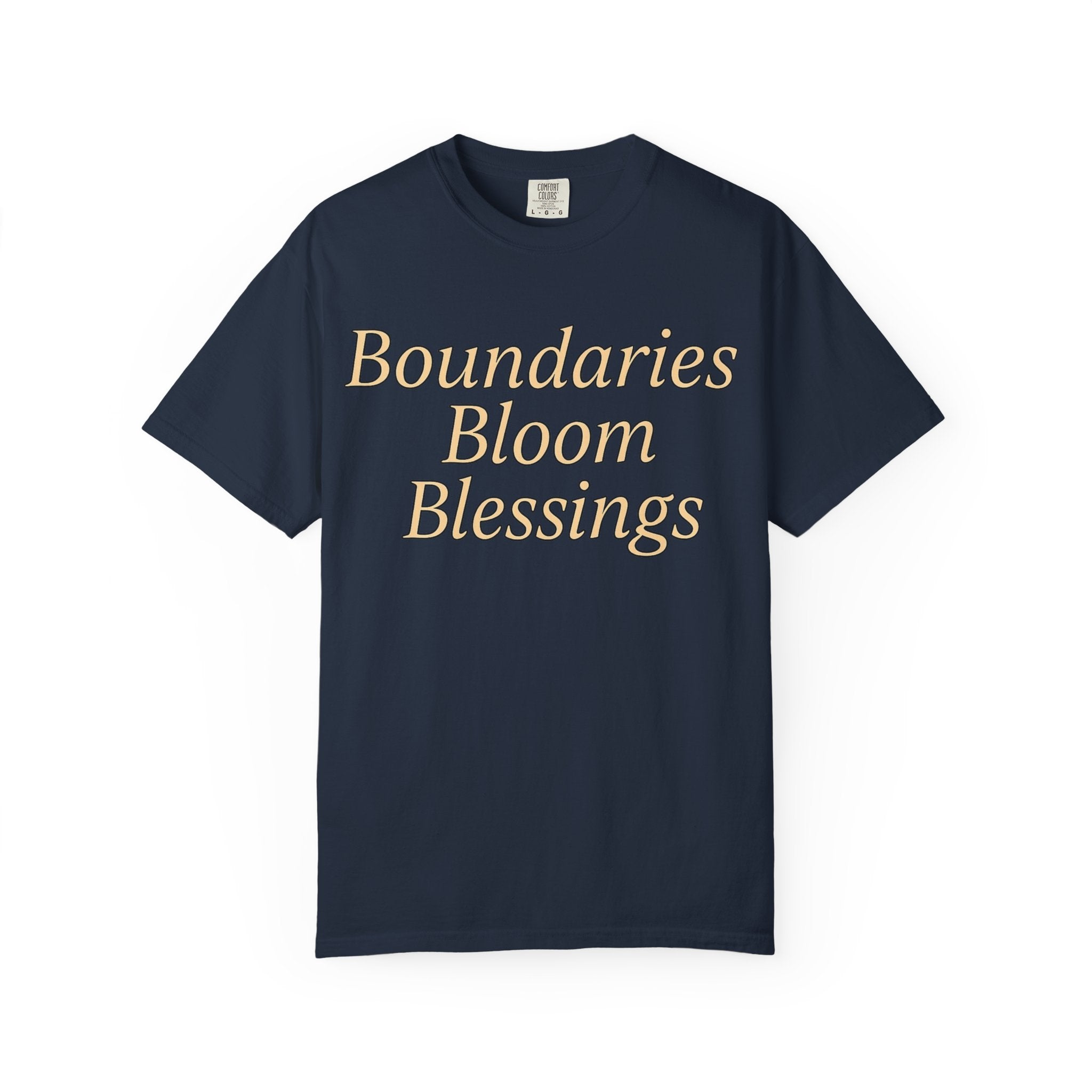 🌸 Boundaries Bloom Blessings — Statement Tee 🌸