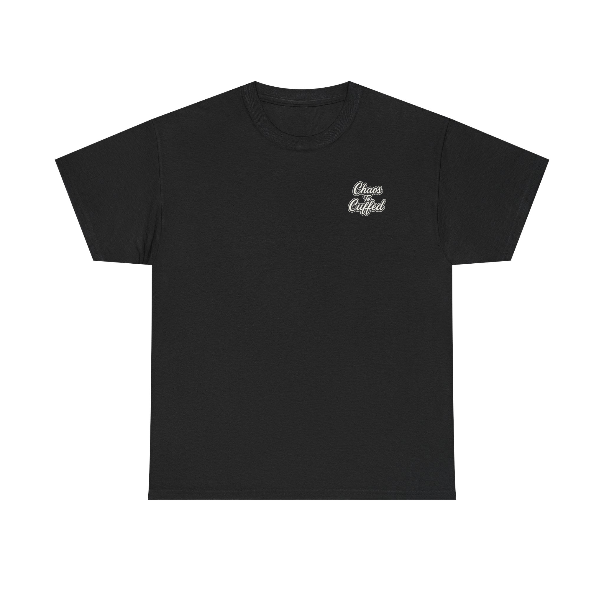 Chaos To Cuffed Butterfly & Rose T-Shirt – Symbol of Transformation & Strength