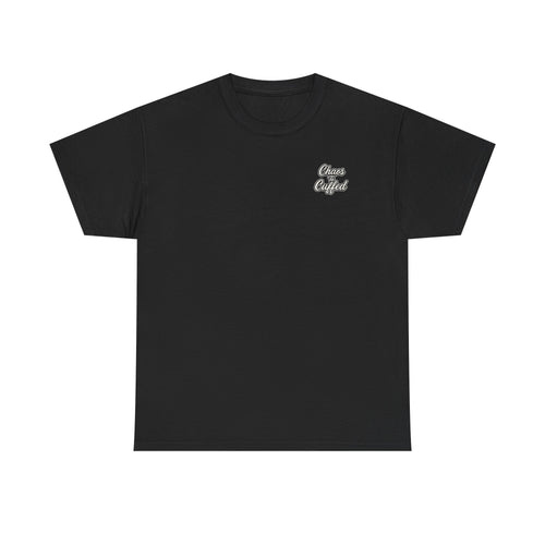 Chaos To Cuffed Butterfly & Rose T-Shirt – Symbol of Transformation & Strength