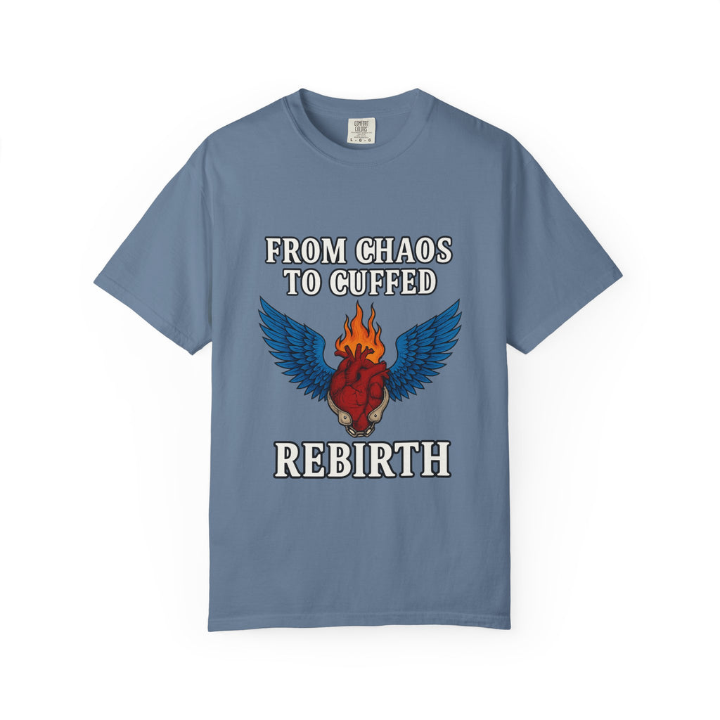 From Chaos to Cuffed – REBIRTH Winged Heart Flame Tee