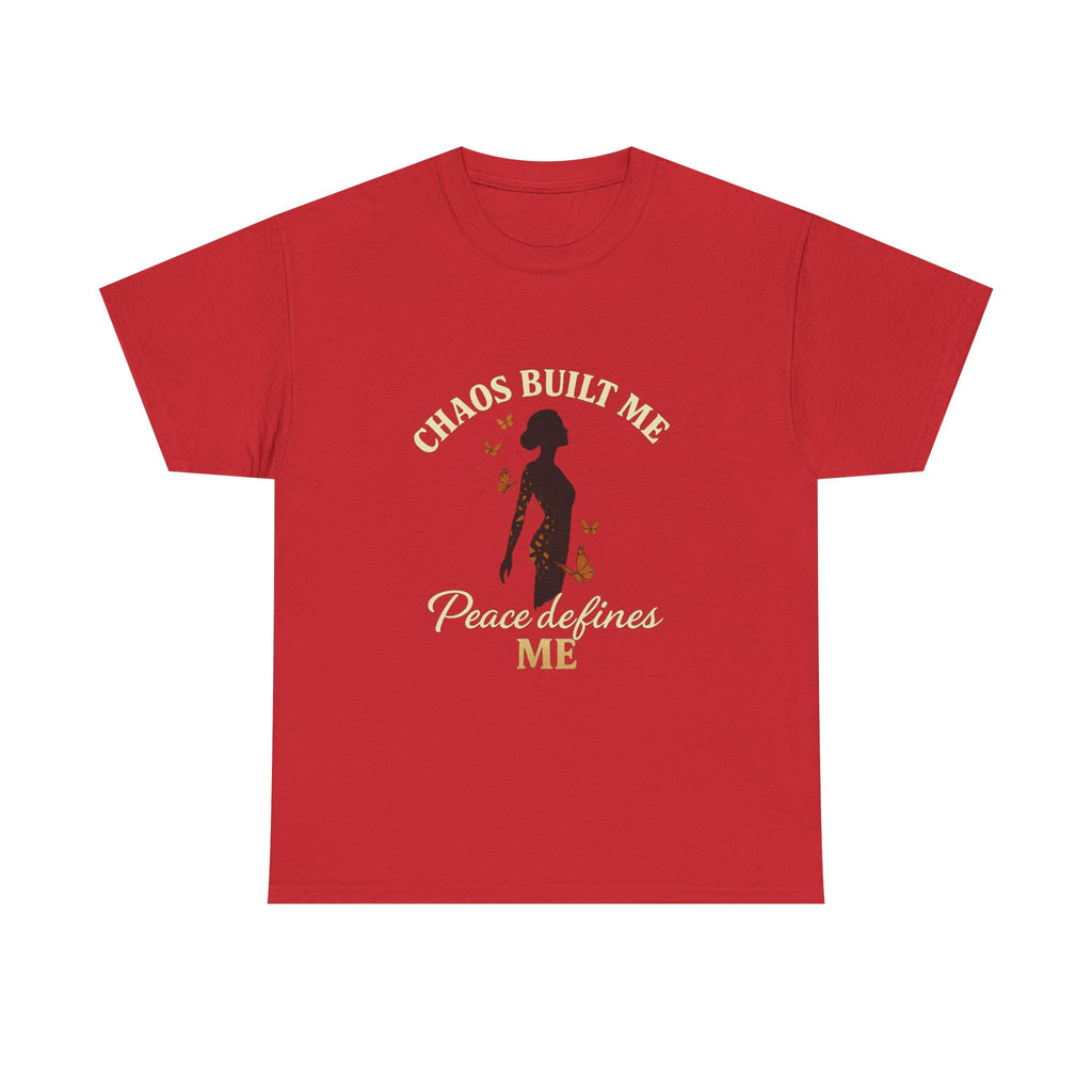 Chaos Built Me, Peace Defines Me – Healing & Transformation Butterfly T-Shirt
