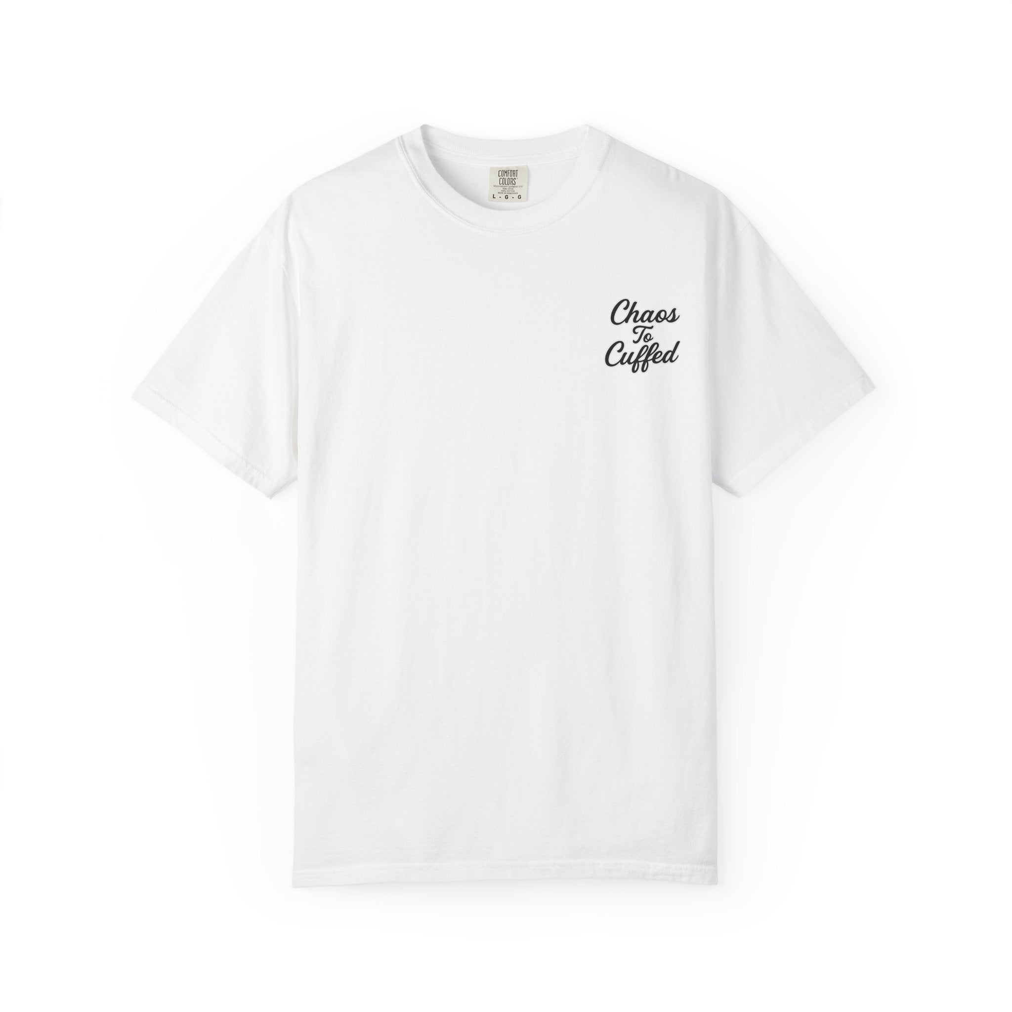 From Chaos to Cuffing Life Heart Chain T-Shirt | Symbolic Streetwear Tee